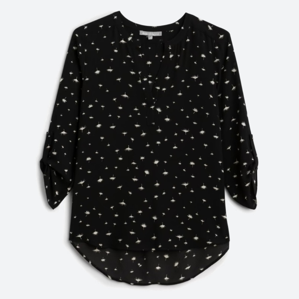 Daniel Rainn Koda Split Neck Blouse